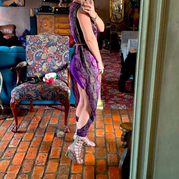 Purple Bohemian two piece set xxs-1x pajama robe - Picture 8 of 8